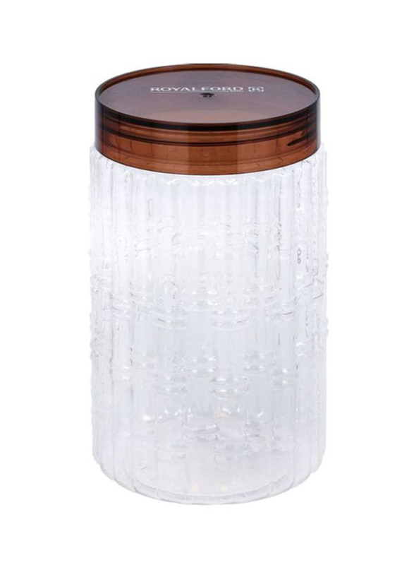 

RoyalFord 500ml Christy Canister, Clear/Brown