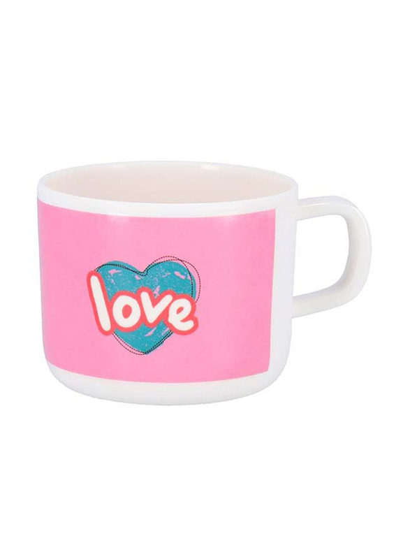 

RoyalFord 220ml Melamine Children Cup, RF9919, White/Pink