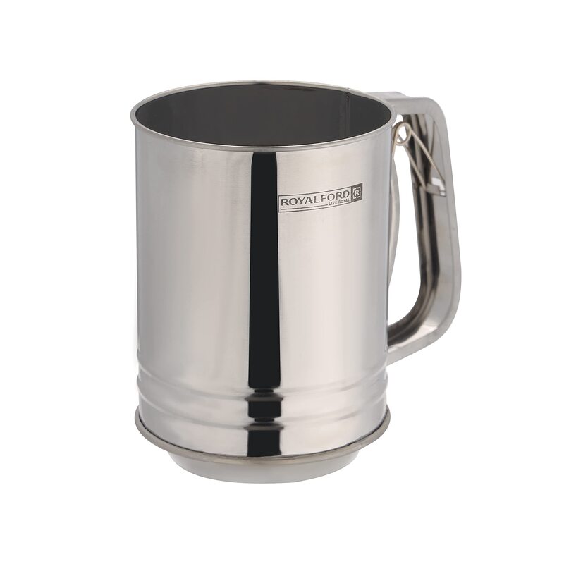 

Royalford Stainless Steel Durable & Hygienic Design Flour Sifter, Silver
