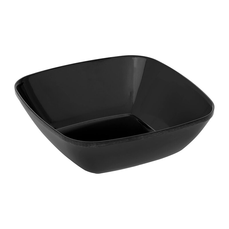 

Royalford 4.5-inch Melamine Ware Square Dip Mini Bowl, RF10421, Black