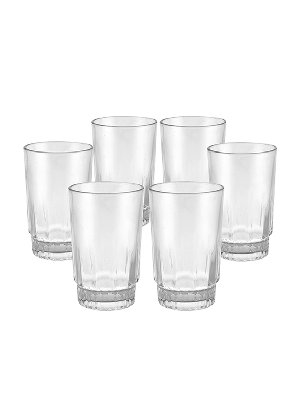 

Royalford 240ml 6-Piece Glass Tumbler, RF9818, Clear