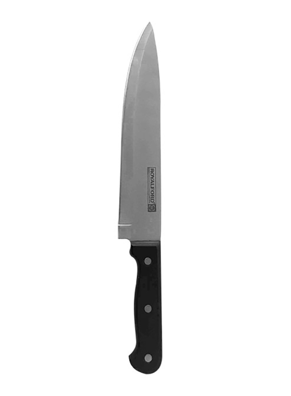 RoyalFord 9-inch Stainless Steel Chef Knife, RF7830, Black