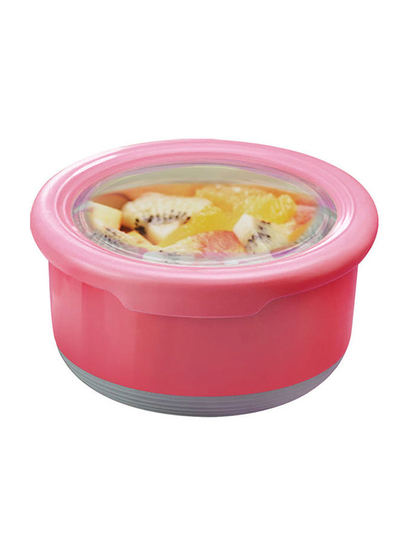 

RoyalFord 730ml Food Container Stainless Steel Inner, Pink/Grey