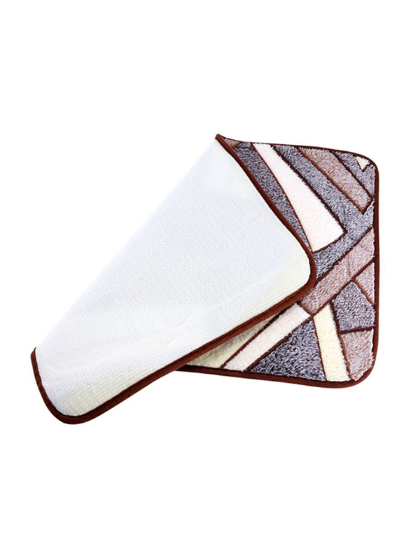 Delcasa Door Mat, 58x40 cm, Brown/Grey/White