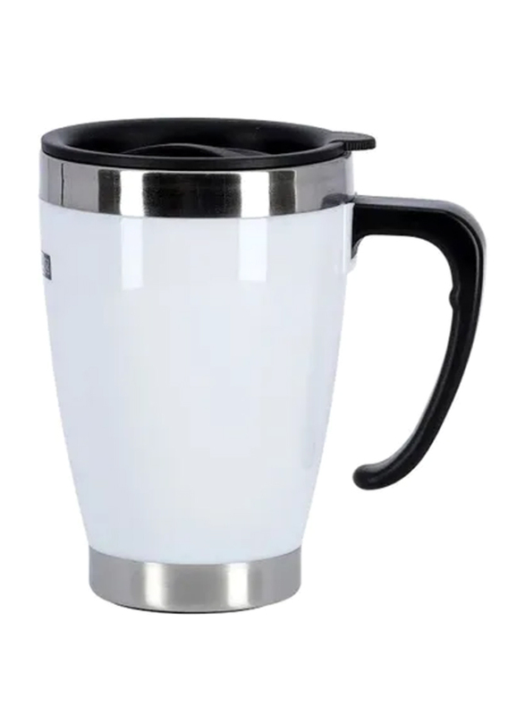 

RoyalFord 14oz Stainless Steel Travel Mug, RF5483WH, White/Silver