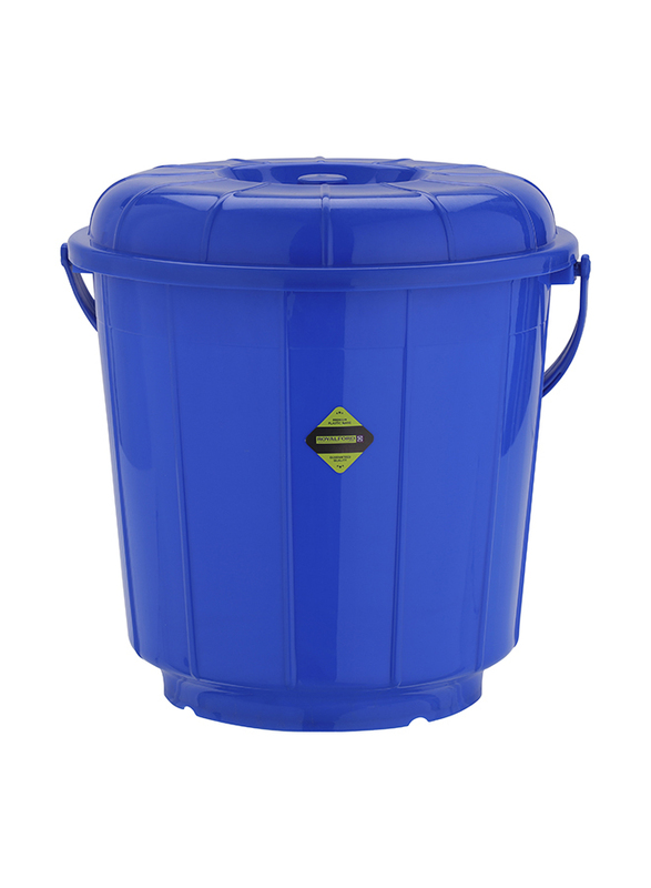 

RoyalFord Economy Bucket with Lid, 7 Liter, Blue