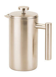RoyalFord 1000ml Double Wall Stainless Steel French Press Coffee Maker, RFU9016, Silver