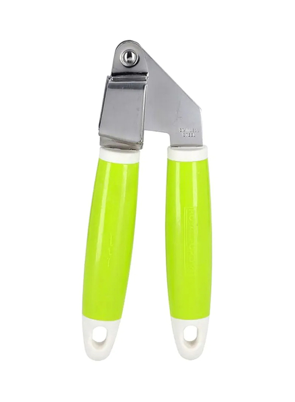 

RoyalFord Stainless Steel Garlic Press, Silver/Green/White