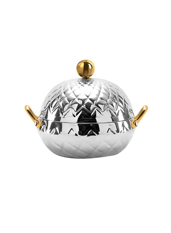 

RoyalFord 5 Ltr Stainless Steel Mughal Dome Hotpot, RF8477, 34x34x33 cm, Silver