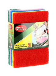 RoyalFord Rosele Wilkins Scouring Pad, 5 Piece, Multicolour