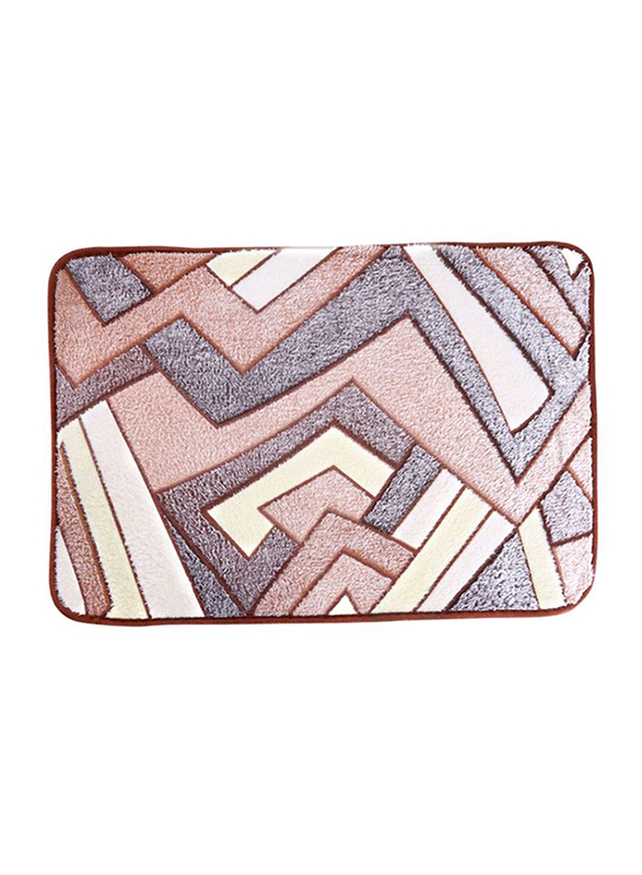 Delcasa Door Mat, 58x40 cm, Brown/Grey/White