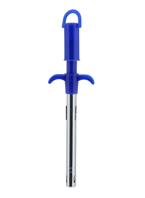 

RoyalFord Stainless Steel Slim Gas Lighter, Silver/Blue