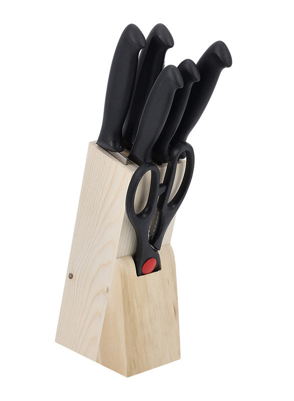 

Royalford 8-Piece Wooden Stand Kitchen Tool Set, Multicolour