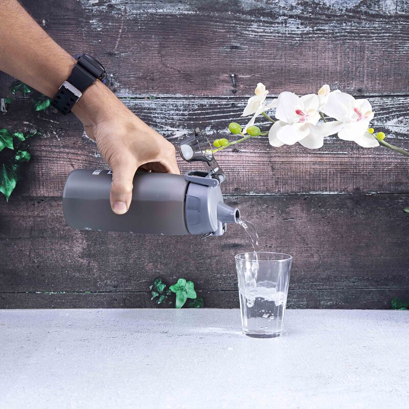 Royalford 550ml Plastic Water Bottle, RF7580, Grey