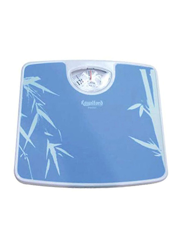 RoyalFord Mechanical Weighing Glass Scale, Blue/White