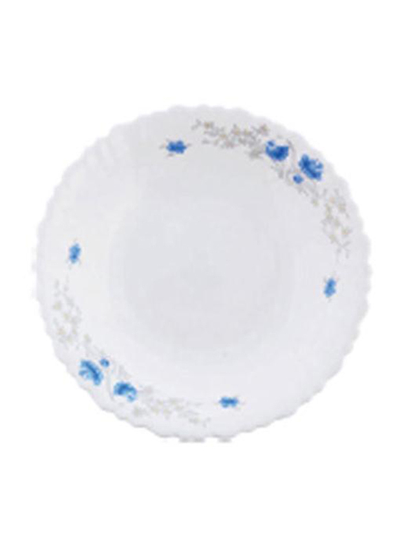 

RoyalFord 7.5-inch Opal Ware Romantic Soup Plate, RF5681, White