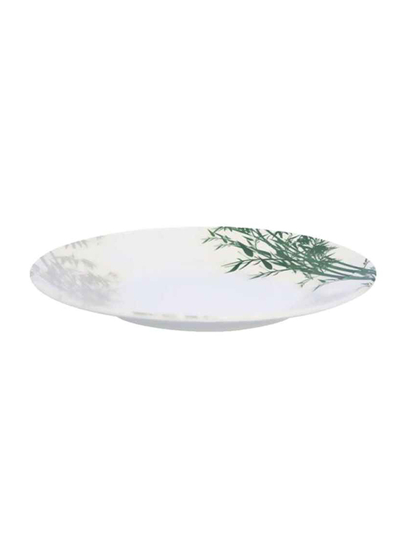 

RoyalFord 10-inch Melamine Bamboos Dinner Plate, RF9886, White/Green/Beige