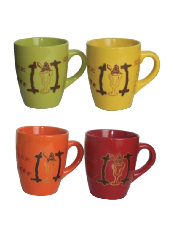 

Royalford 325ml 4 Piece Porcelain Coffee Mug, RF2966, Assorted