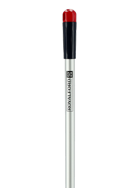 RoyalFord One Click Series Aluminum Long Mop Handle, Grey/Black
