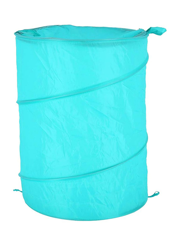 RoyalFord Laundry Hamper with Zip, Blue
