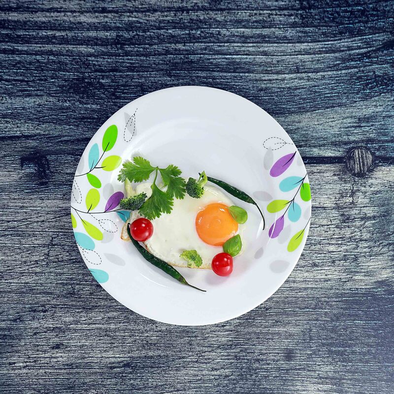 Royalford 10-inch Melamine Ware Deep Pasta Plate, RF7262, White