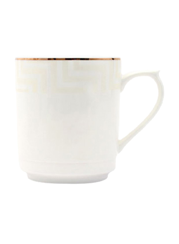 

RoyalFord 11oz Stoneware Bone Wave Mug, RF6691, White