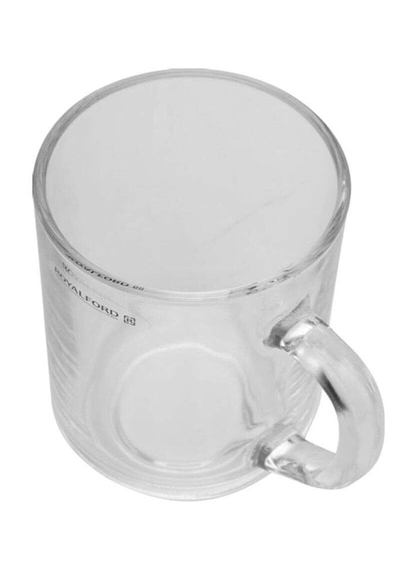 RoyalFord 210ml Glass Mug with Handle, RF9971, 3 Pieces, RF9971, Clear