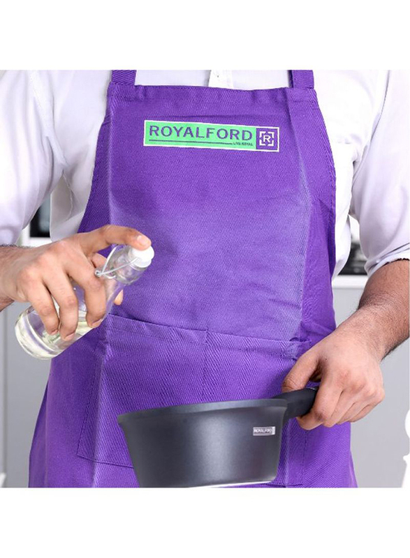 RoyalFord Cotton Apron, Purple