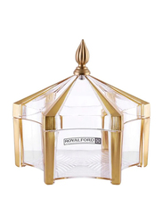 RoyalFord Acrylic Candy Bowl, 20 x 20cm, Clear/Gold