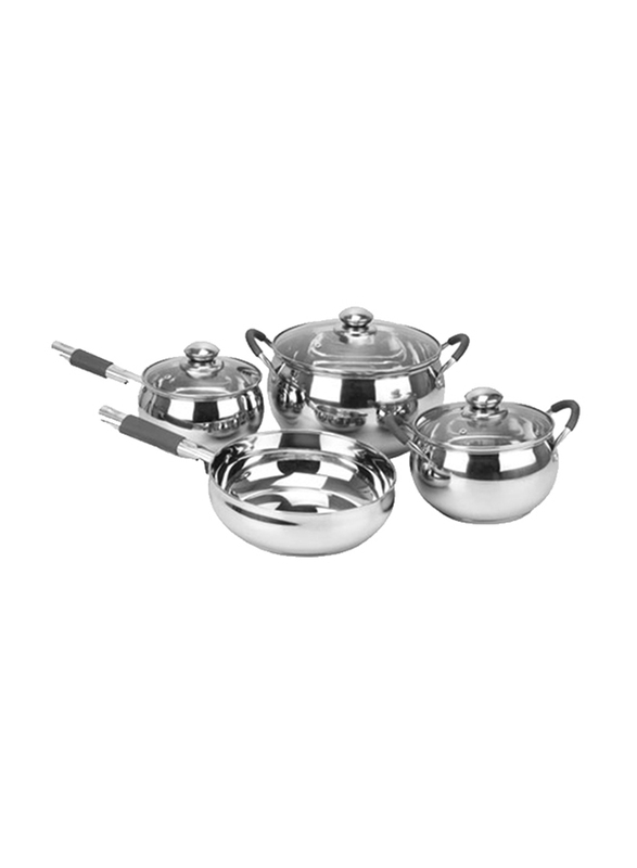 

RoyalFord 7-Pieces Stainless Steel Cookware Set, RF5123, 21.5x29x50cm, Silver