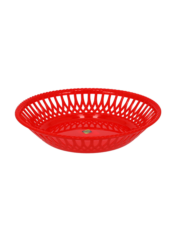 

Royalford Plastic Fruit Tray/Bowl for Kitchen Counter, RF10711, Red