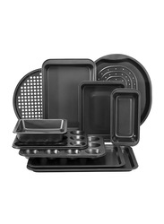 Royalford 10-Piece Bakeware Set, 59 x 45.5 x 36cm, Black