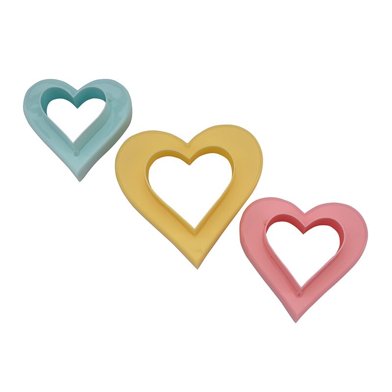 

Royalford 3-Piece Double Side Heart Shape Cookie Cutter, Multicolour