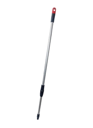 RoyalFord One Click Telescopic Broom with Head, Grey/Black/Red