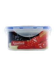 RoyalFord Plastic Air Proof Box Container, 500ml, Clear/Blue