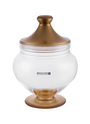 RoyalFord Acrylic Candy Storage Jar, 16.5 x 21cm, Gold/Clear