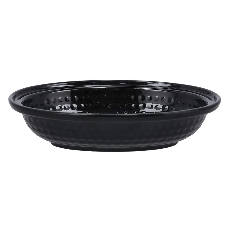 

Royalford 8-inch Melamine Ware Oval Salad Bowl, RF10049, Black