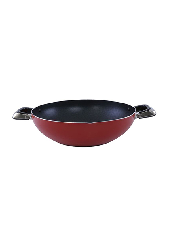 

RoyalFord 26cm Stainless Steel Non-Stick Wok Pan, RF324WP26, Red