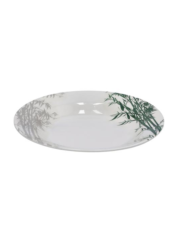 

RoyalFord 8-inch Melamine Bamboos Soup Plate, RF9888, White/Green/Grey