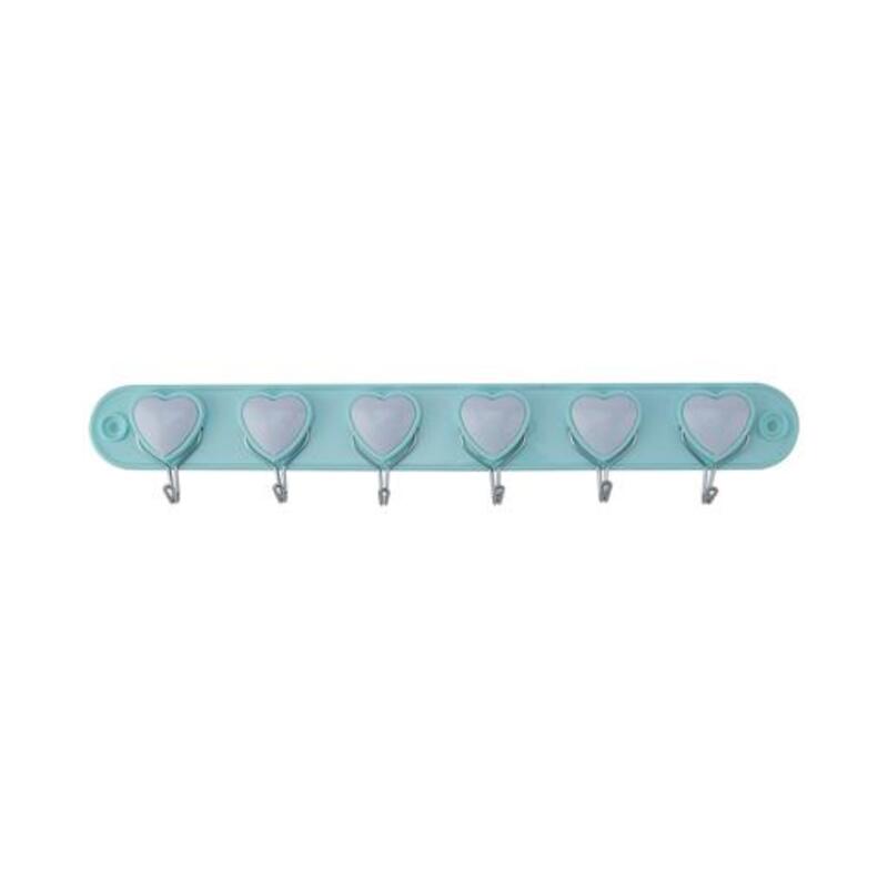 

Royalford Heart Sticky Wall Hooks, 6 Pieces