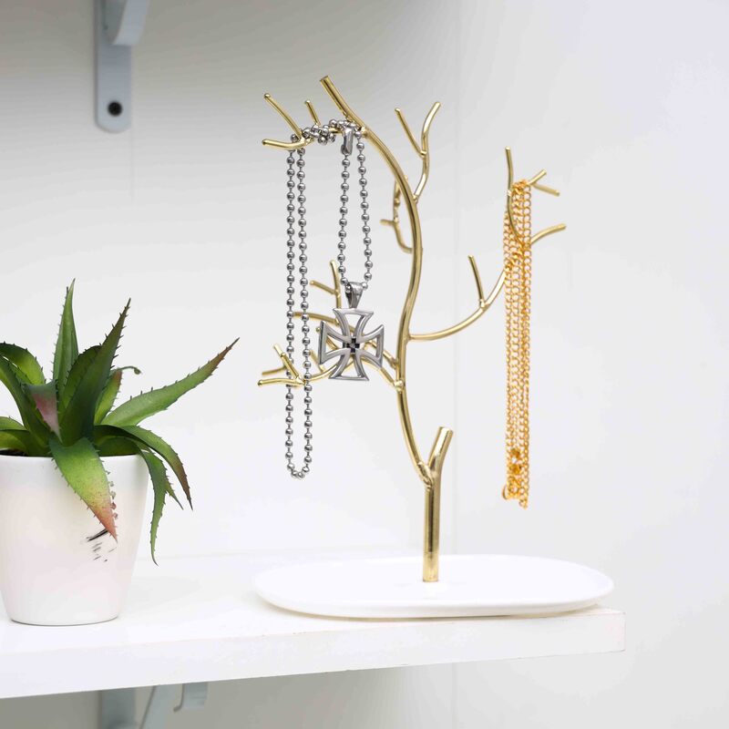 Royalford Portable Jewellery Stand, RF9262, Gold