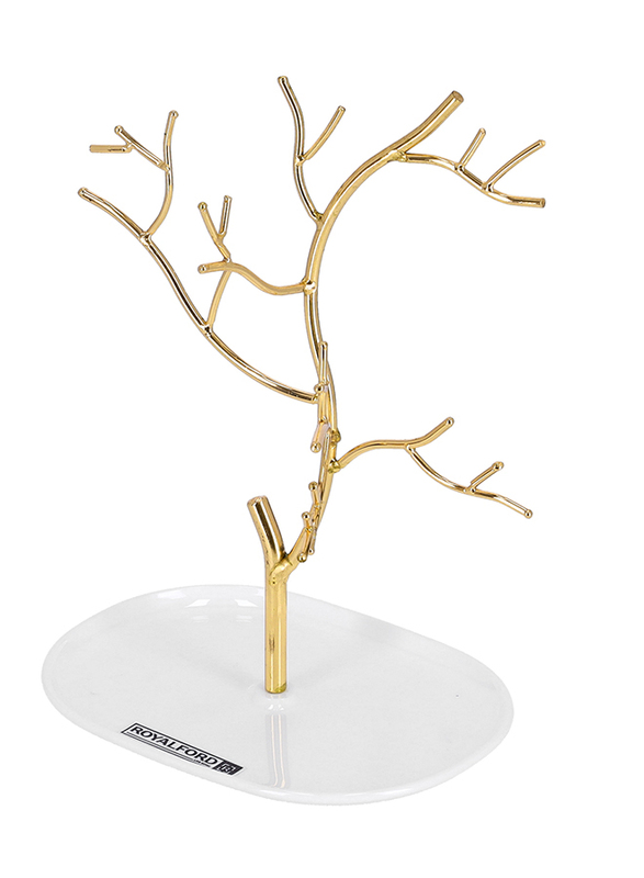 Royalford Portable Jewellery Stand, RF9262, Gold
