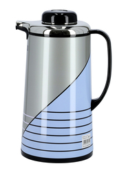 RoyalFord 1.6 Ltr Stainless Steel Vacuum Flask, RF5785, Grey/Blue