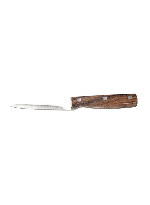 

RoyalFord 3.5-inch Stainless Steel Paring Knife with Wooden Handle, RF9662, Silver/Brown
