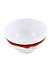 RoyalFord 3.5-inch Melamine Round Rice Bowl, RF2437, White/Red