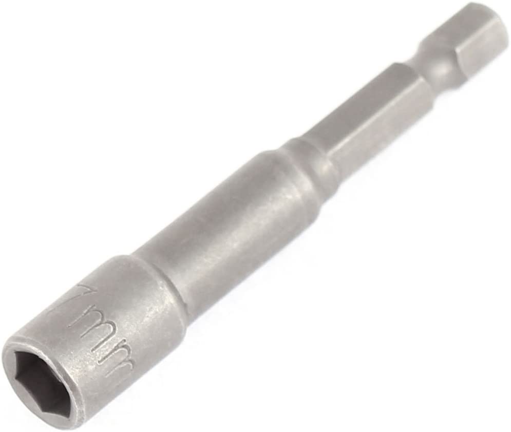 

Uxcell 1/4" Shank Magnetic Power Hex Socket Nut Setter Hand Tool, 7mm