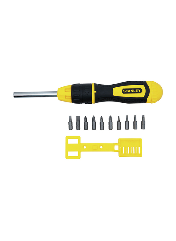 

Stanley 11-Piece Ratcheting Multi Bit with Screwdriver Set, 0-68-010, Multicolour