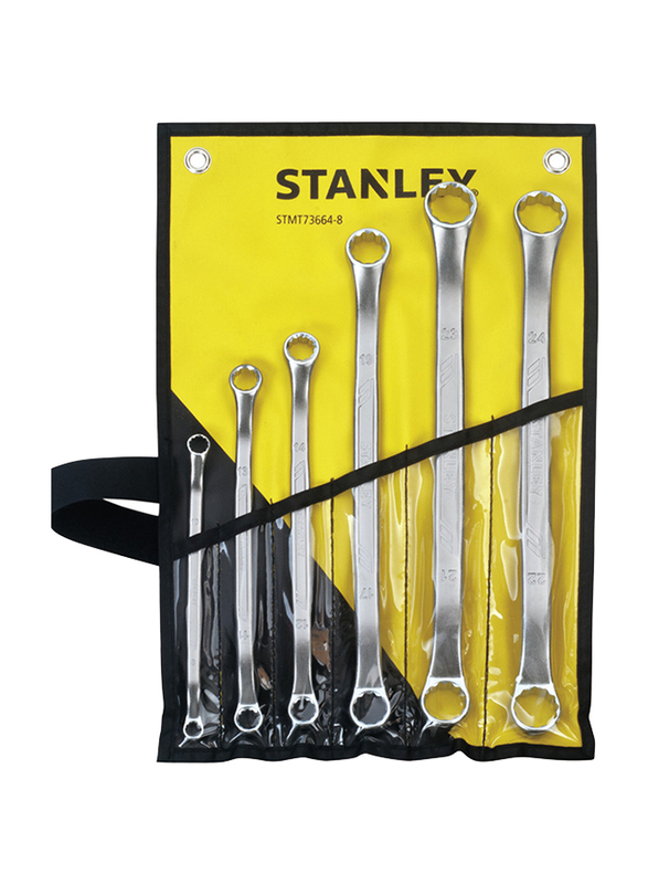 

Stanley 6 Piece Double Ring Wrench Set, STMT73664-8, Silver