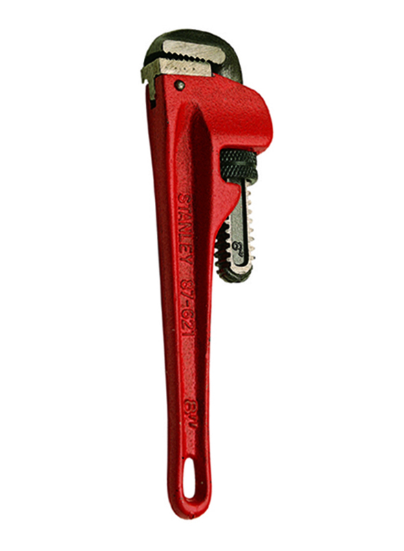 

Stanley 8-inch Adjustable Pipe Wrench, Red