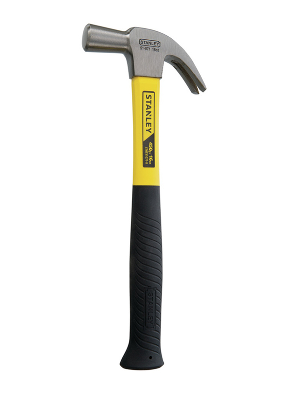 

Stanley 16oz Fiberglass Nail Hammer, STHT51391, Black/Yellow
